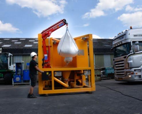 crane on hdd set crane on horizontal drilling set