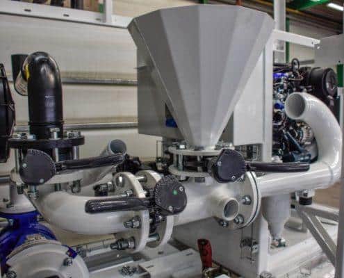 Bofram HDD bentoniet mix en hoge druk pomp systeem