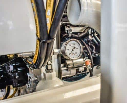 Bofram HDD pompdruk aflezing door manometer